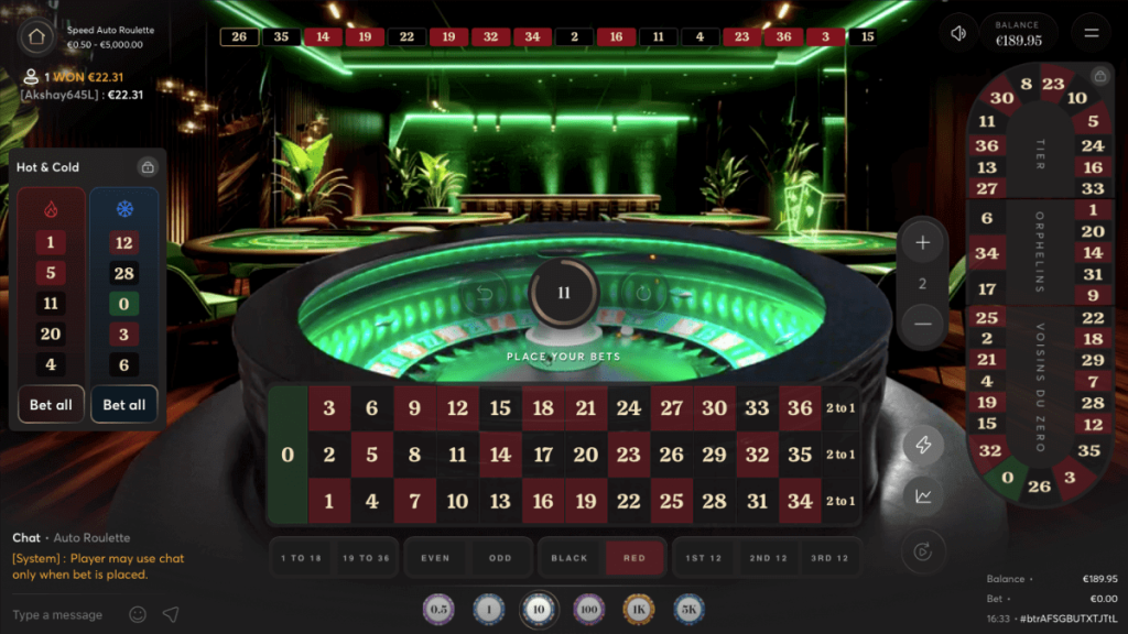 Speed Auto Roulette from Live88