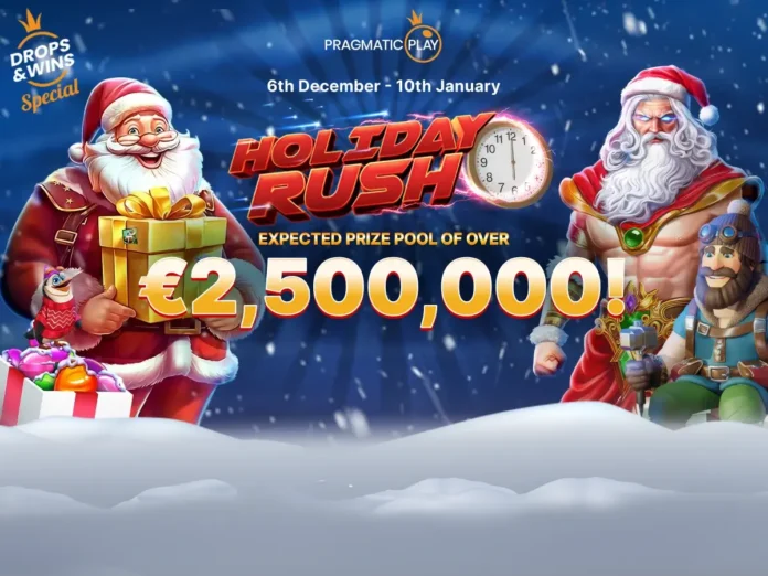 Holiday Rush 1200x900_en Holiday Rush promotion from Pragmatic Play